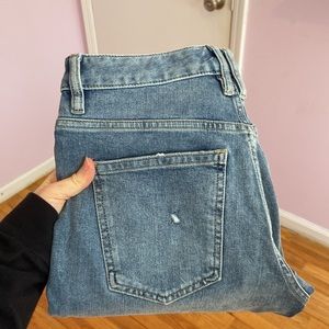 Free People Blue Flare & Wide Leg Jeans